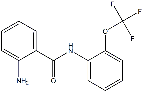 2-amino-N-[2-(trifluoromethoxy)phenyl]benzamide Struktur