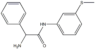 2-amino-N-[3-(methylthio)phenyl]-2-phenylacetamide Struktur