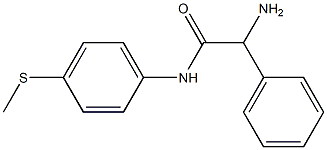 2-amino-N-[4-(methylthio)phenyl]-2-phenylacetamide Struktur