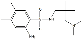 2-amino-N-{2-[(dimethylamino)methyl]-2-methylpropyl}-4,5-dimethylbenzene-1-sulfonamide Struktur