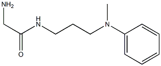 2-amino-N-{3-[methyl(phenyl)amino]propyl}acetamide Struktur