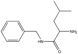 2-amino-N-benzyl-4-methylpentanamide Struktur