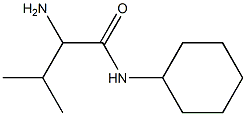 2-amino-N-cyclohexyl-3-methylbutanamide Struktur