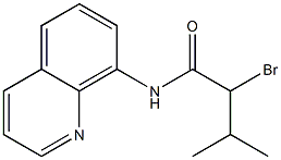 2-bromo-3-methyl-N-(quinolin-8-yl)butanamide Struktur