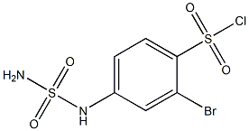 2-bromo-4-(sulfamoylamino)benzene-1-sulfonyl chloride Struktur