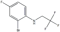 2-bromo-4-fluoro-N-(2,2,2-trifluoroethyl)aniline Struktur