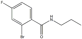 2-bromo-4-fluoro-N-propylbenzamide Struktur