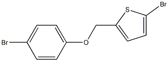 2-bromo-5-(4-bromophenoxymethyl)thiophene Struktur