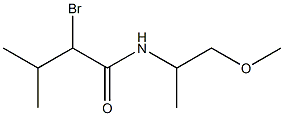 2-bromo-N-(1-methoxypropan-2-yl)-3-methylbutanamide Struktur