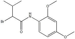 2-bromo-N-(2,4-dimethoxyphenyl)-3-methylbutanamide Struktur