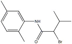 2-bromo-N-(2,5-dimethylphenyl)-3-methylbutanamide Struktur