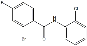 2-bromo-N-(2-chlorophenyl)-4-fluorobenzamide Struktur