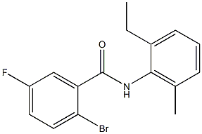 2-bromo-N-(2-ethyl-6-methylphenyl)-5-fluorobenzamide Struktur