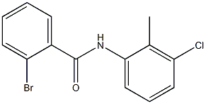 2-bromo-N-(3-chloro-2-methylphenyl)benzamide Struktur