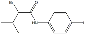 2-bromo-N-(4-iodophenyl)-3-methylbutanamide Struktur