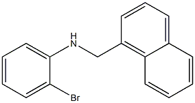 2-bromo-N-(naphthalen-1-ylmethyl)aniline Struktur