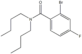 2-bromo-N,N-dibutyl-4-fluorobenzamide Struktur