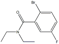 2-bromo-N,N-diethyl-5-fluorobenzamide Struktur