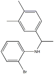 2-bromo-N-[1-(3,4-dimethylphenyl)ethyl]aniline Struktur