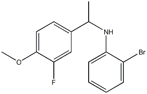 2-bromo-N-[1-(3-fluoro-4-methoxyphenyl)ethyl]aniline Struktur