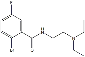 2-bromo-N-[2-(diethylamino)ethyl]-5-fluorobenzamide Struktur