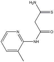 2-carbamothioyl-N-(3-methylpyridin-2-yl)acetamide Struktur