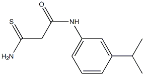 2-carbamothioyl-N-[3-(propan-2-yl)phenyl]acetamide Struktur