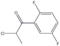 2-chloro-1-(2,5-difluorophenyl)propan-1-one Struktur