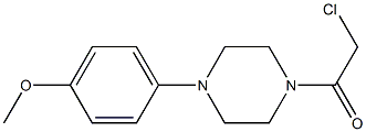 2-chloro-1-[4-(4-methoxyphenyl)piperazin-1-yl]ethan-1-one Struktur