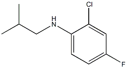 2-chloro-4-fluoro-N-(2-methylpropyl)aniline Struktur