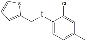 2-chloro-4-methyl-N-(thiophen-2-ylmethyl)aniline Struktur