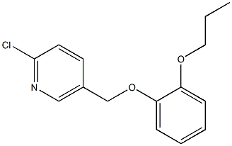 2-chloro-5-(2-propoxyphenoxymethyl)pyridine Struktur