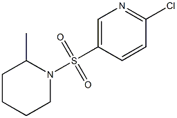 2-chloro-5-[(2-methylpiperidine-1-)sulfonyl]pyridine Struktur