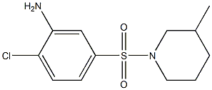 2-chloro-5-[(3-methylpiperidine-1-)sulfonyl]aniline Struktur