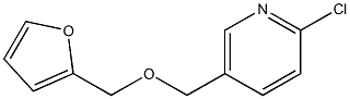 2-chloro-5-[(furan-2-ylmethoxy)methyl]pyridine Struktur