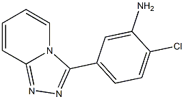 2-chloro-5-[1,2,4]triazolo[4,3-a]pyridin-3-ylaniline Struktur