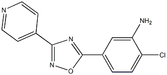 2-chloro-5-[3-(pyridin-4-yl)-1,2,4-oxadiazol-5-yl]aniline Struktur