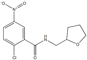 2-chloro-5-nitro-N-(oxolan-2-ylmethyl)benzamide Struktur