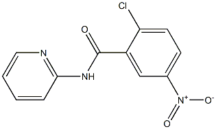 2-chloro-5-nitro-N-(pyridin-2-yl)benzamide Struktur