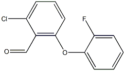 2-chloro-6-(2-fluorophenoxy)benzaldehyde Struktur