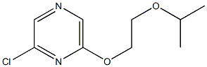 2-chloro-6-(2-isopropoxyethoxy)pyrazine Struktur