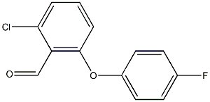 2-chloro-6-(4-fluorophenoxy)benzaldehyde Struktur