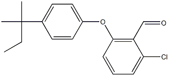 2-chloro-6-[4-(2-methylbutan-2-yl)phenoxy]benzaldehyde Struktur