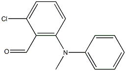 2-chloro-6-[methyl(phenyl)amino]benzaldehyde Struktur