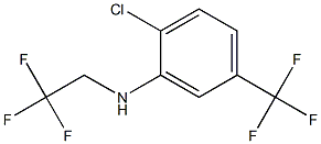 2-chloro-N-(2,2,2-trifluoroethyl)-5-(trifluoromethyl)aniline Struktur