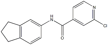 2-chloro-N-(2,3-dihydro-1H-inden-5-yl)pyridine-4-carboxamide Struktur