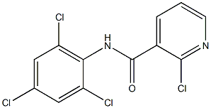 2-chloro-N-(2,4,6-trichlorophenyl)pyridine-3-carboxamide Struktur