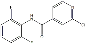 2-chloro-N-(2,6-difluorophenyl)pyridine-4-carboxamide Struktur