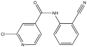 2-chloro-N-(2-cyanophenyl)pyridine-4-carboxamide Struktur