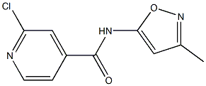 2-chloro-N-(3-methyl-1,2-oxazol-5-yl)pyridine-4-carboxamide Struktur